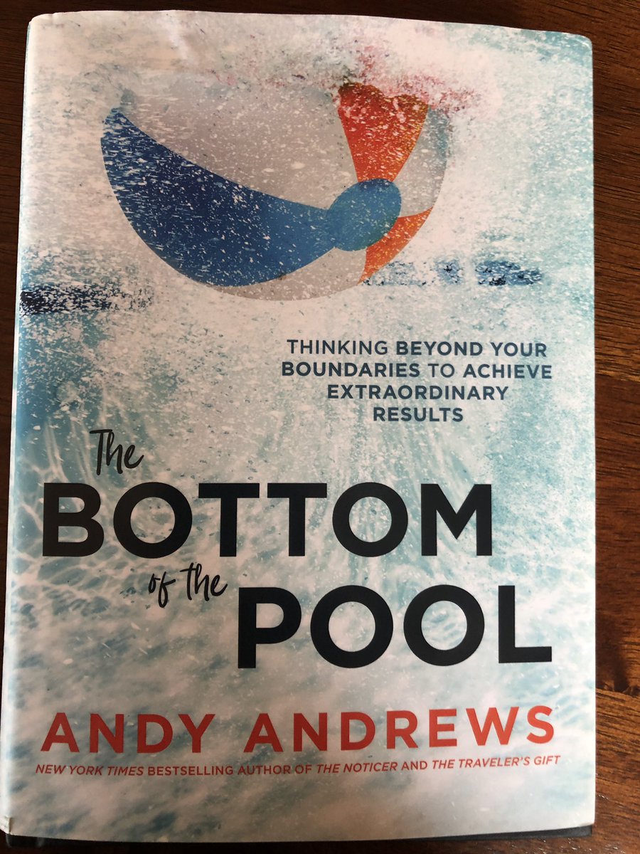 GregSankey's tweet photo. Summer Reading Book #24 THE BOTTOM OF THE POOL by @AndyAndrews “On the top deck, it is easy to believe what one sees is the same throughout the ship. But if one of the officers has slipped below and drilled a hole in the hull, smooth sailing is only an illusion.” https://t.co/7QIPMYg1KO