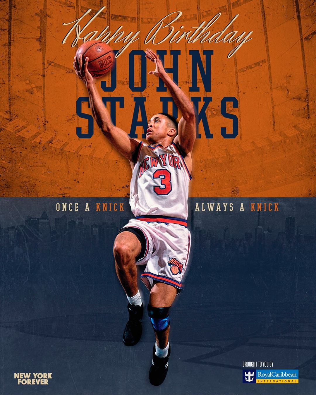 New York Knicks: Give it up one time for a legend... Happy Birthday John Starks! ... 
 

 
. 