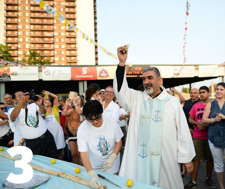 St_Charbel's tweet photo. The tradition continues as we attempt to set a #newrecord for the longest traditional #markouk sandwich! Mark your 📆 This is happening on Sunday, August 18th, 2019 at 1:30 PM. There’s some delicious labneh involved 😋 so be there to grab a piece! Only 3 days left! #25VMG https://t.co/cDu3ya6noq