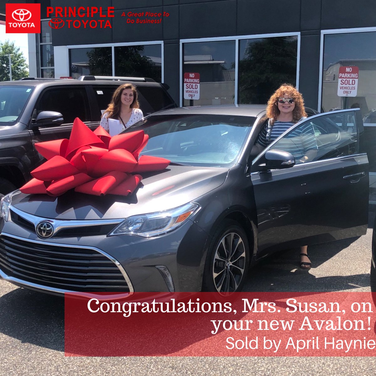 PrincipleToyota's tweet photo. We love these smiling faces! 😁 Congratulations, Mrs. Susan! 🎉 #PrincipleToyota https://t.co/U4zspEnUUy