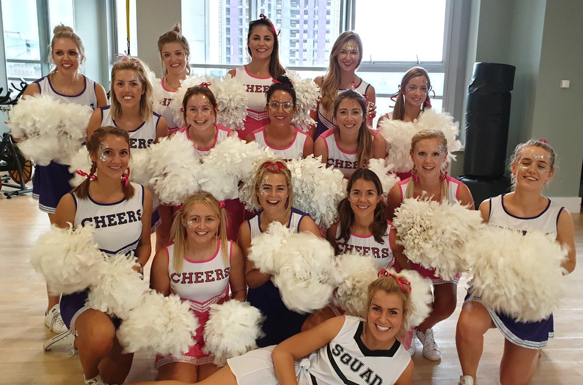 What an incredible #cheerleading #squad! We a lot of fun today at Jade's #cheer themed #henparty in #Liverpool. They had the perfect uniforms and everything! <a href="/CheerleadingCo/">Cheerleading Company</a> #dance #party #Henpartyideas #CheerCohens #hendo #besthen #pompoms #chant #cheerleaders #hen