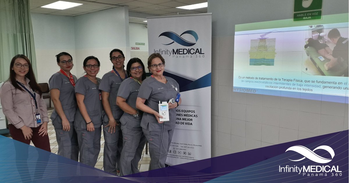 InfinityMedPma's tweet photo. Agradecidos a la Policlínica Miguel Cardenas de la Ciudad de Las Tablas, por permitirnos compartir los nuevos abordajes fisioterapéuticos basados en la evidencia.
#infinitymedicalpanama #Panamá #SaludPanamá #medicina #rehabilitación #fisioterapia #fisiatria #equiposmedicos https://t.co/LKqUTnZYLh
