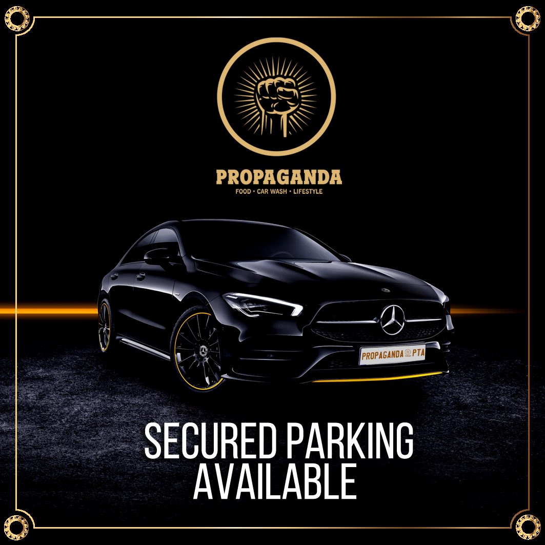 PropagandaPTA's tweet photo. Be ready...
#Propapganda #RoofTop #AquaLounge #BraaiHouse #CarWash #AfterWorkVibez #CocktailLounge #Finedine #Cigar #AfterWorkVibez #AfricanEatery #Lifestyle #Luxurious #BuyAndBraai #Shisanyama #BirthdayCelebrations #CelebrityHangout #Uberfriendly
#SecuredParking https://t.co/ZFOxFjn4TE