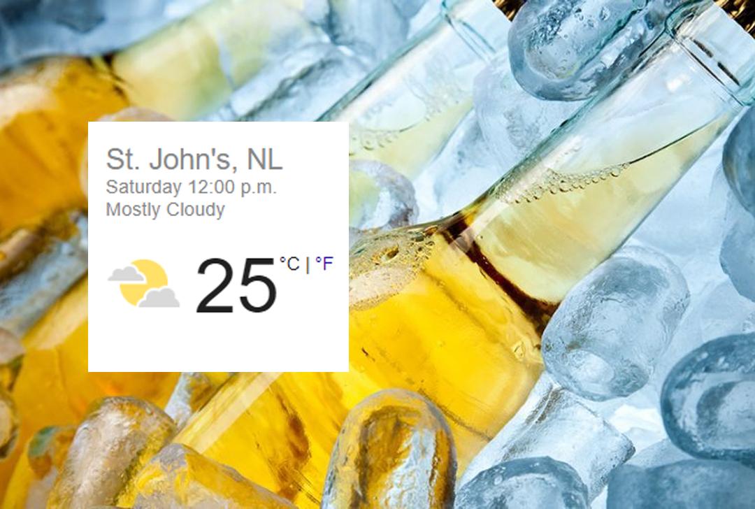 Today's forecast calls for cold ones!
What a day for the deck and our outdoor grilled menu!