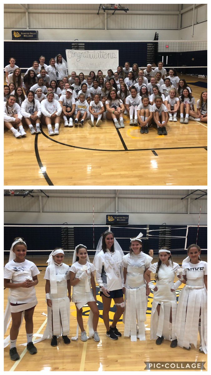 ofvolleyball's tweet photo. All 7-12 program surprise bridal shower for 8th grade coach, Coach Diaz @Jay_Dee03! Congrats to you and Marcus, and thanks for all you for the volleyballers! https://t.co/HNBfDQy62f