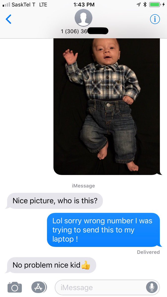 amberhailey12's tweet photo. Accidentally texted someone in my number neighbourhood yesterday.. https://t.co/SdGw3es3wJ