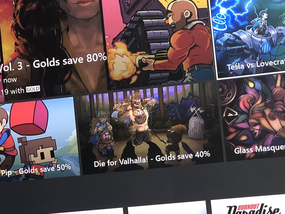 Shambles11's tweet photo. #DieForValhalla by @monstercouch is 40% off right now on #XboxOne.
If you like Golden Axe style games you’ll love this, one of my favourite games of 2018 👍🏼
https://t.co/brByW8W0qy https://t.co/iVb4HevhCm