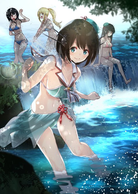 ほら、提督も入ってこいよ冷たくて気持ち良いぜ?