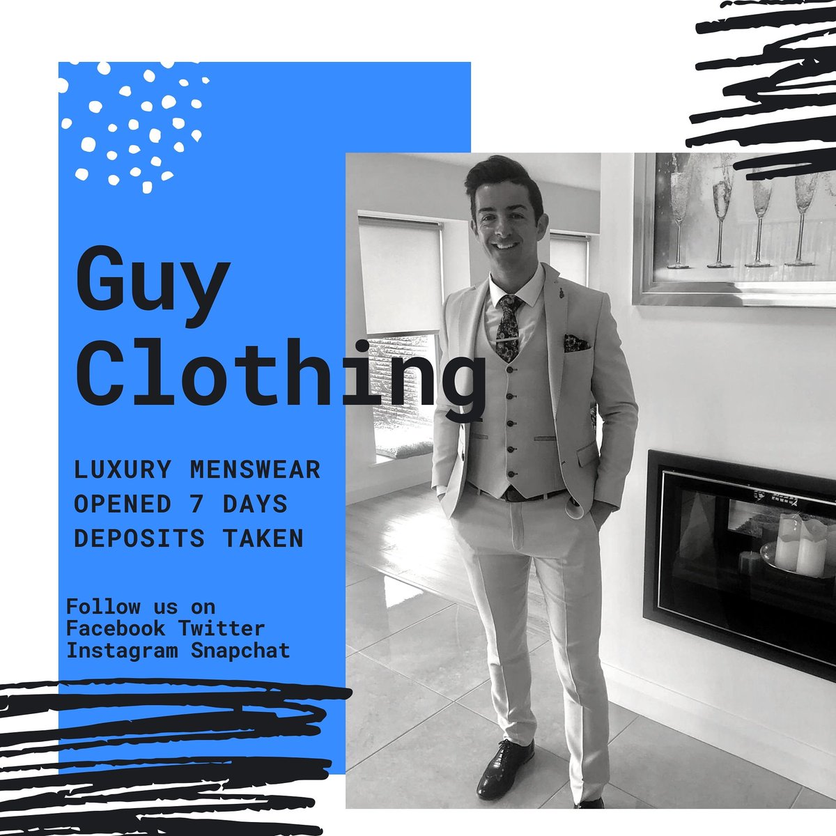 GuyClothing's tweet photo. Guy Clothing - Luxury in Menswear. Opened 7 days. Deposits taken. #mensfashion #style #meettheteam #footwear #guyclothinglooks #place2shop #depositstaken #opened7days #bestmenswear #topbrands #midlands #nationwidedelivery #styleinspo #getthelook #loveGuy #loveourcustomersβ€ https://t.co/5vKoKxTEdB
