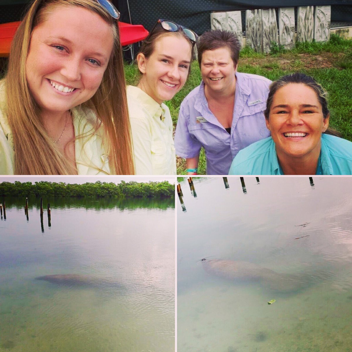 wannaBinn's tweet photo. Big smiles from our team members! We love our #manatee 😀Say hello to Sara, Katelynn, Brandy and Jody at #wannabinn #manasotakey #englewoodbeach #manatees #florida #stumppass #stumppassbeach https://t.co/lBaJOGff2G