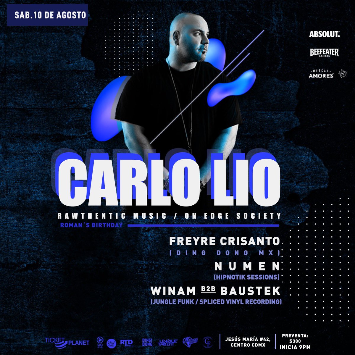 UniqueTalentMx's tweet photo. HOY HOY HOY Sábado 10 de Agosto en Cdmx
@carlolio 

🛑 Te invitamos a llegar temprano, para que disfrutes de las promociones que tenemos para ti de 9 a 11 pm 🍾🍸🍺🛑

🕋 Jesús María #42, Col. Centro, Cdmx https://t.co/hj2KBMoSRk