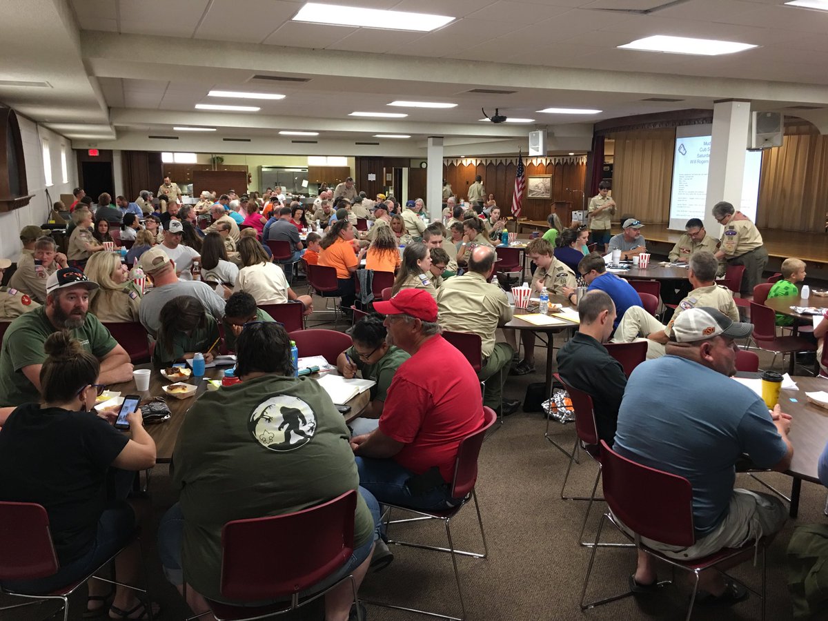 cimarron_SE's tweet photo. Huge turnout for our 2019 popcorn kickoff! #CimarronBSA #Campmaster https://t.co/QliDdmGzE2