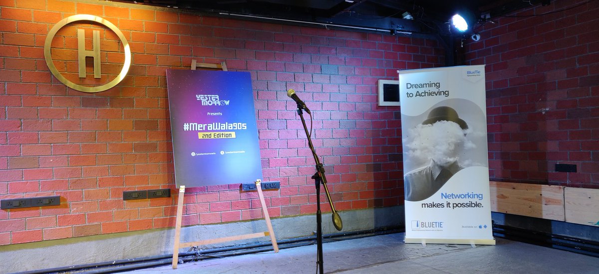 Bluetieglobal's tweet photo. We are thrilled to be associated with #Merawala90s open mic event by Yestermorrow . It's always awesome to see so much talent together at one place. Stay tuned for more!#BlueTieNetworkingZone https://t.co/NKN0L90PYd