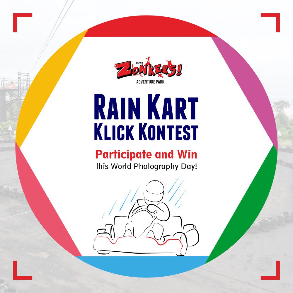 ZonkersP's tweet photo. Follow the steps below:
1. Visit Zonkers Adventure Park
2. Click Pictures while or of Go Karting in the rain
3. Send us the pictures on our Instagram or Facebook pages or tag us in your post.
#Contest #ContestAlert #WinaChance #photography #Nashik https://t.co/u192iczCT2