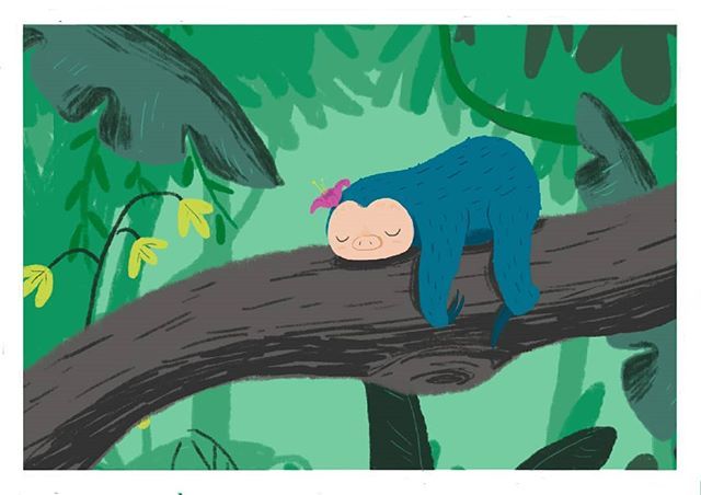 ilustrique's tweet photo. Here is the mood for the weekend!! Is there somebody feeling the same? 
#lazy #sloth #Lisa #wildlife #illustration #childrenillustration #digitalart #ilustrique https://t.co/n0xmSOipZy https://t.co/0KHahDQEJZ
