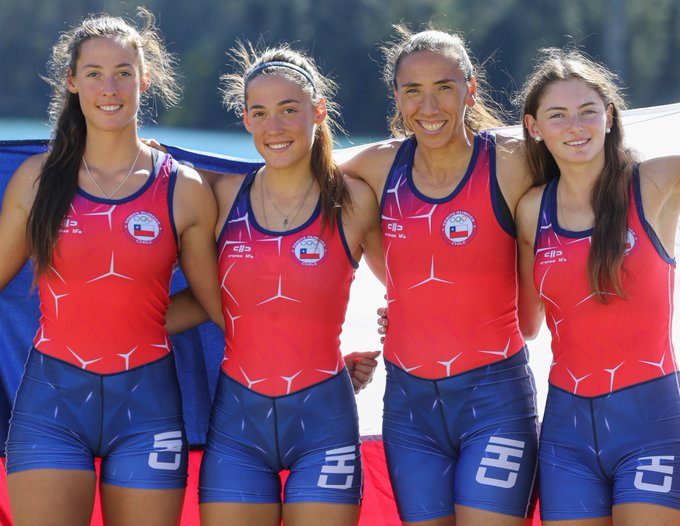 ElDeportivoLT's tweet photo. 🔴#PanamericanosLT | 🥇 ¡ORO PARA CHILE! El equipo de cuatro pares de remos cortos femenino 🛶 integrado por Antonia y Melita Abraham, Soraya Jadue e Isidora Niemeyer; obtuvo la medalla de oro en Lima 2019. El minuto a minuto de la jornada, aquí ➡ https://t.co/aH2arzOZHx https://t.co/ht4kSDfZfq