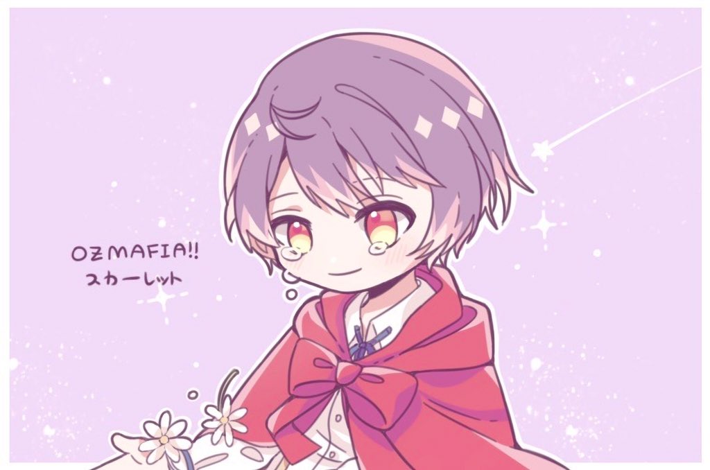 茶糯 Chano Twitterissa 试着画了ozmafia里的スカーレットくん庆祝通了他的两条线 他真好