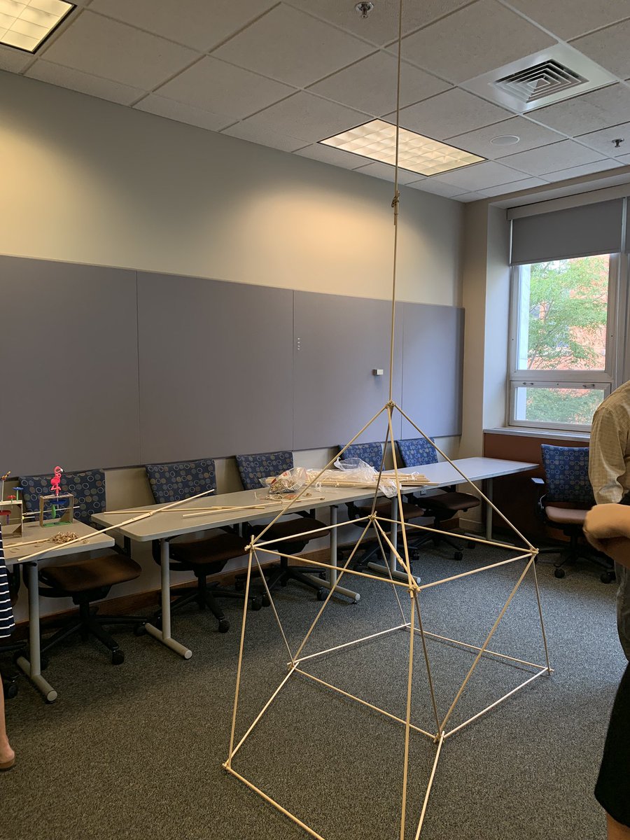 MrSheskeyReads's tweet photo. Mrs. @LessilaLaura building structures and modeling the values of teamwork with educators from around WI at #LiteracybytheLakes! #talleststructures https://t.co/P7PyUayBdL
