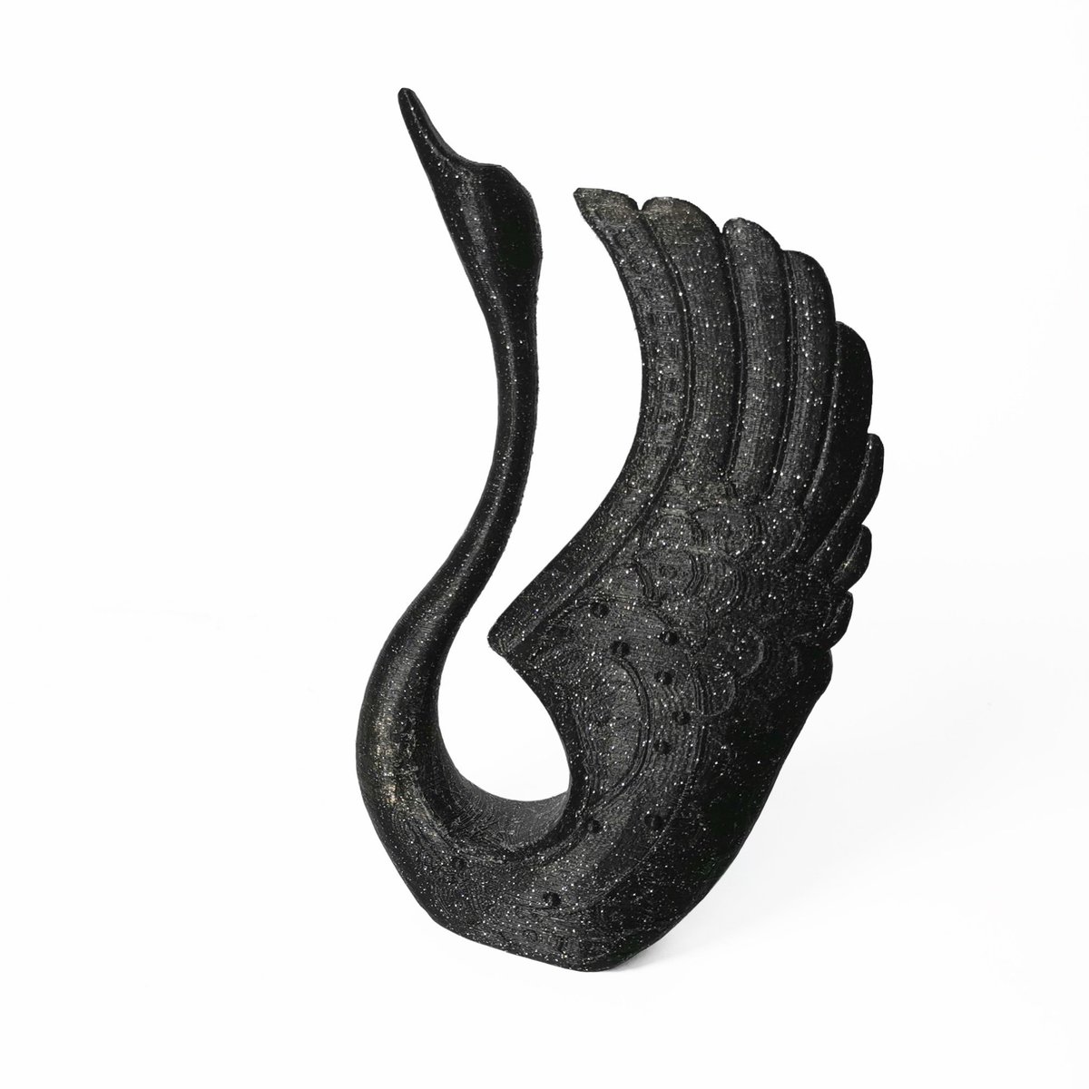 #HELLO3D
Anyone know who's the designer of this swan model? 
DM us for free samples or get discount on our USA Amazon store. 
#Hello3d <a href="/Hello3D_Factory/">Shenzhen Hello 3D Technology Co., Ltd</a> <hello3dprint.com>
#PLA #ShiningPLA #glitter #sparkle #swan #black #3dmodeling #3dprint