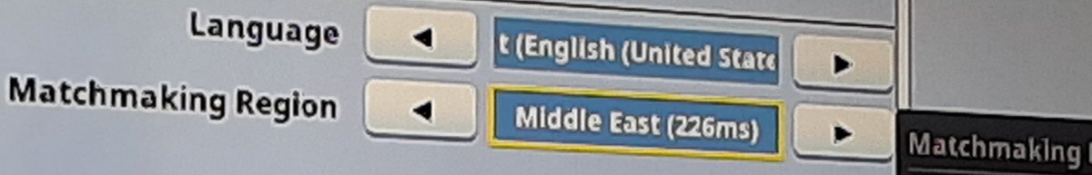 Chris83887940's tweet image. (OPEN PHOTO) @FortniteGame Thanks for this bad server me as a middle east person this is not what i expected but some countries has good ping 
And a kind note that INDIA is not in the middle east
#middleeastserver #MiddleEastServers 
Hope we get some better servers 😊