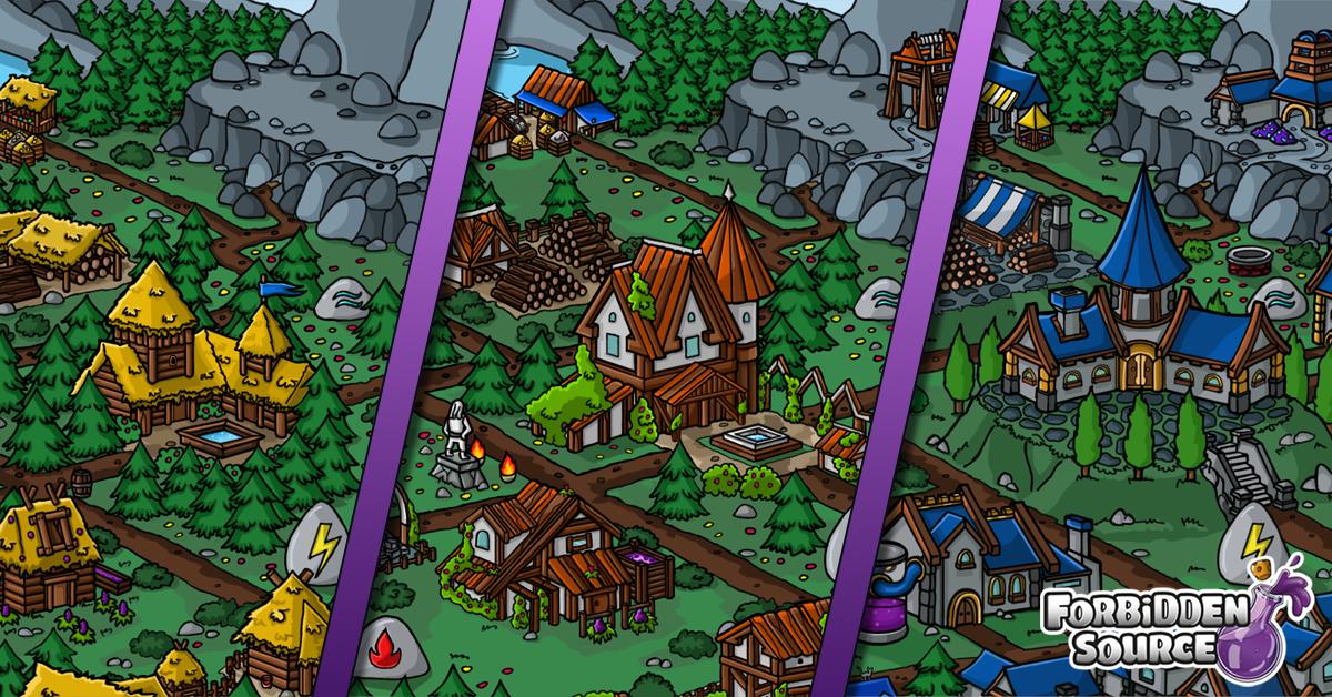 ForbiddenSrc's tweet photo. Three big changes of city look in one picture for #screenshotsaturday.

#gamedev #madewithunity #indiedev #indiegames #gamedev #rpg #android #indiegame #mobilegames https://t.co/nkuPXn0go8