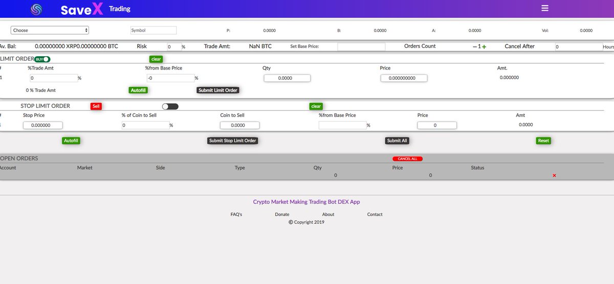savenode_io's tweet photo. If that wasn't enough on the mobile side, we'd like to introduce you to #SaveX the market maker #trading #bot brought to you by #SaveNode.
SaveX will allow you to automatically place trades on multiple exchanges. 1/2
$SNO #cryptobot #tradingbot https://t.co/8HiIs7cyBW