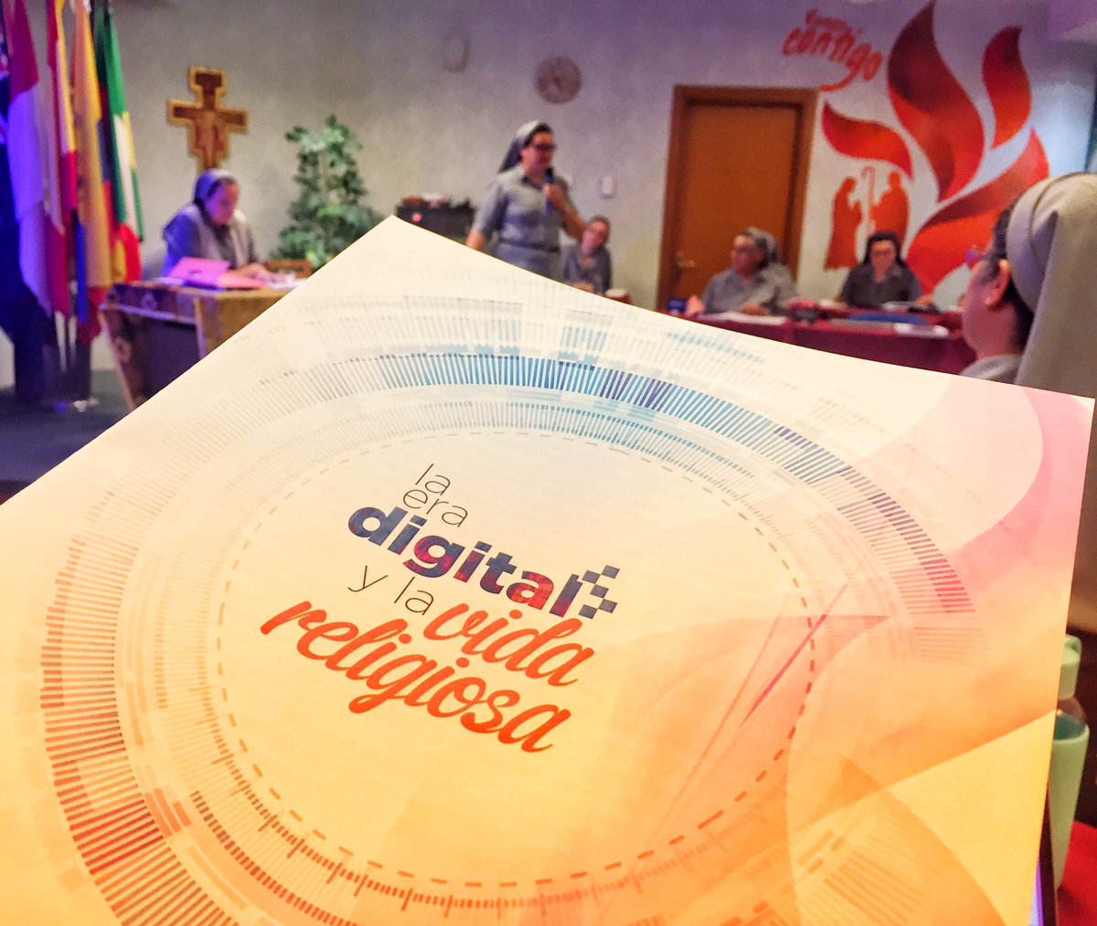 Damos un paso más en ntro #XXIICapítuloGeneral Proseguimos las sesiones de trabajo ¡Nos sumergimos en el estudio de ntra presencia en el entorno digital! #VamosContigo también online!