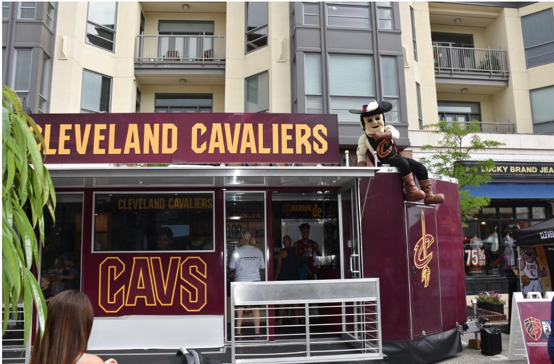 CavsWGNation's tweet photo. The #AllForFunTour is traveling to @LegacyVillageOH this Sunday, August 11th for Meet The Machines! We will be there from 12-4pm, and there will be a special appearance from our pal @CavsSirCC from 12-1pm. We hope to see you there! 

#Stop23 #Cavs50 #AllForFunTour https://t.co/j6S9cCq0px