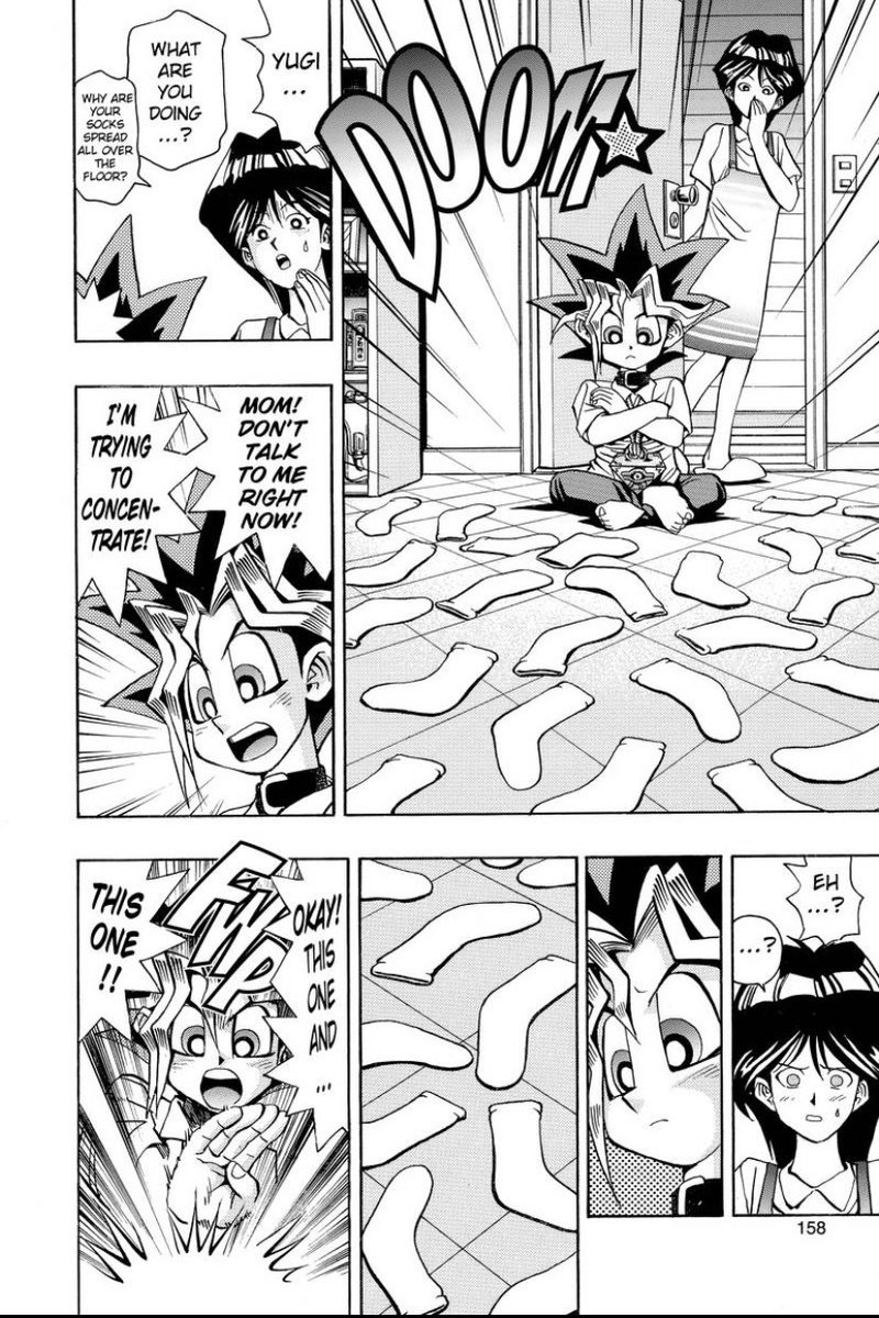 One of the most surprising twists of the Yu-Gi-Oh manga so far:Yugi has a mother (who is still alive).