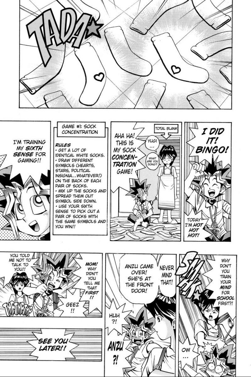 One of the most surprising twists of the Yu-Gi-Oh manga so far:Yugi has a mother (who is still alive).