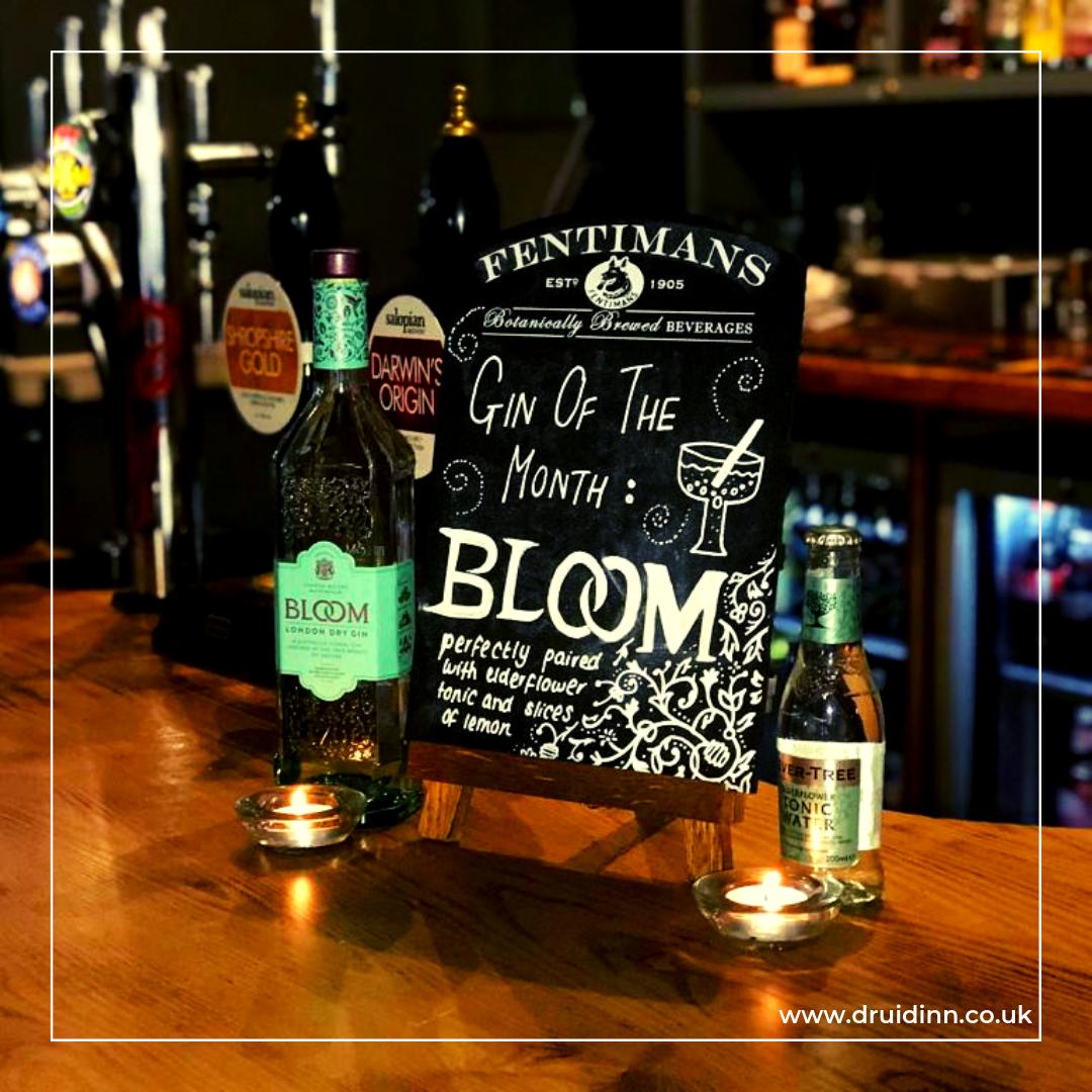 druidinn's tweet photo. This weekend, try our delicious GIN OF THE MONTH! Bloom gin is perfectly paired with elderflower tonic and lemon. 

https://t.co/4PhKvXeNfu

#gin #ginofthemonth #bloomgin #fevertree #druidinn @BLOOMGin  @FevertreeUK_ https://t.co/ezdI46HLBu
