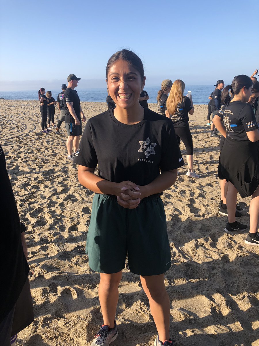 LASD Academy Class 439 Colors Run this morning at Zuma Beach. Two more weeks until graduation day! #LASD #ColorsRun #Class439