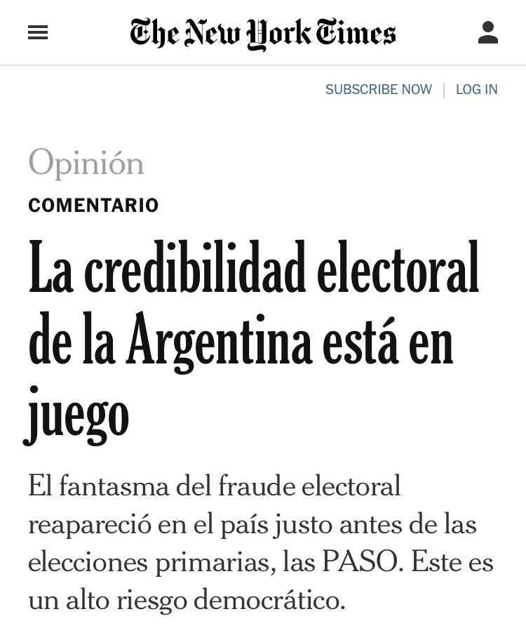 AlciraArgumedo's tweet photo. New York Times

Gracias a Cambiemos llegamos a la prensa internacional. https://t.co/spljwXzyfQ