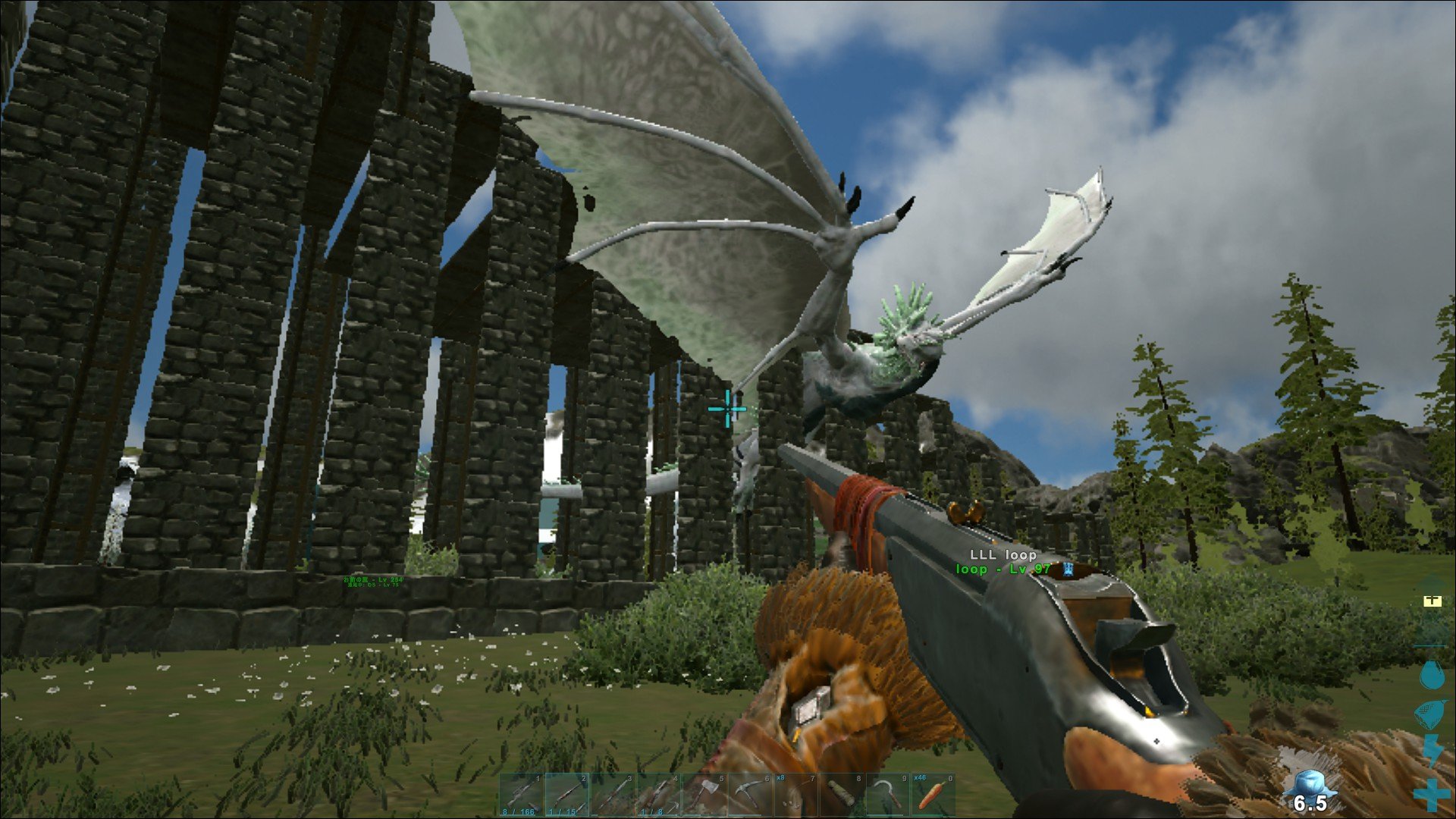 陽気な恋人 ワイバーントラップを作成して３人でワイバーンを捕獲 ワイバーンミルクを手に入れた所までは良かった その後 卵を取りに谷に行ったが最後 全滅して全員不貞寝です