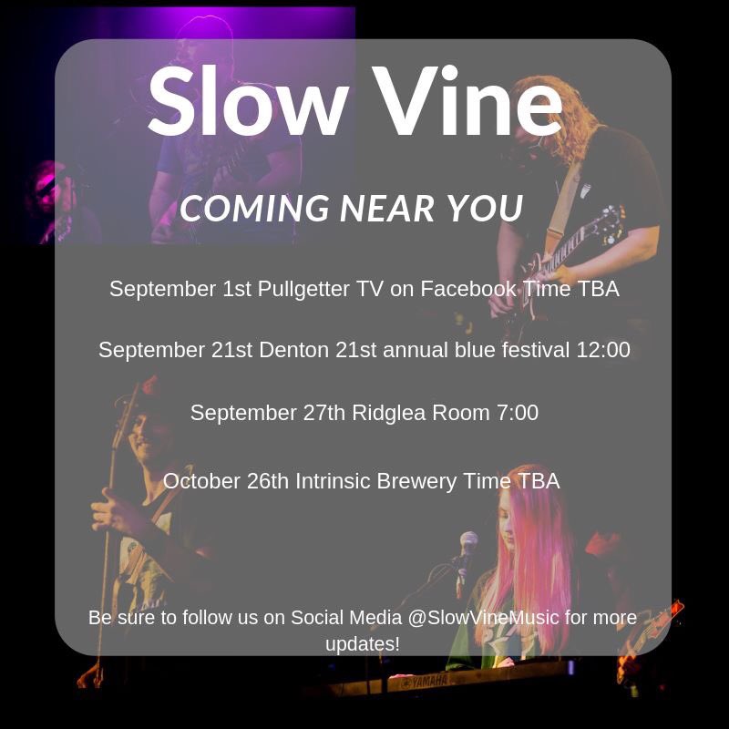 slowvinemusic's tweet photo. We have a few shows coming up in the near future if we are near you please come out and see us!
#NewMusic #LiveMusic #LocalBand #SlowVine #EP #ComeListen #DontSayIDidntTellYou #Gibson #Fender #Shure #WheresDaniel https://t.co/QQOGnP2J91