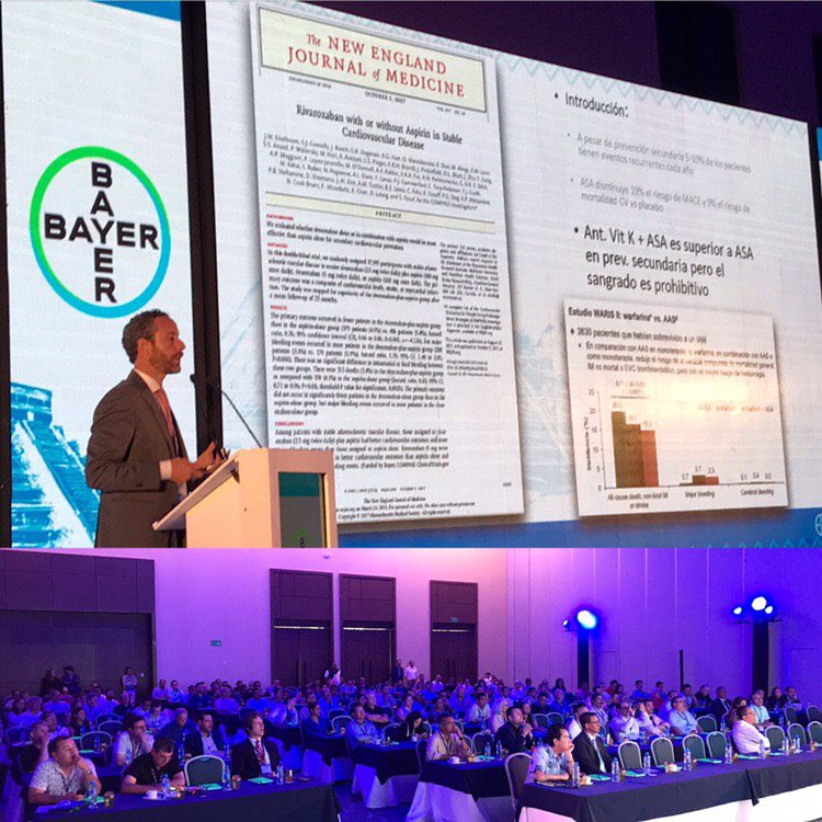 DrFerNunez's tweet photo. Love to see a good friend having the success that he deserves! @gpaymd talked about a great topic: #VascularProtection #COMPASStrial Buddy, I know #Compass was a great great trial, but you really rocked the info about it! Congrats for a great talk in a great venue! 👏🏻#TMN19 https://t.co/Hu7vPMyQuH