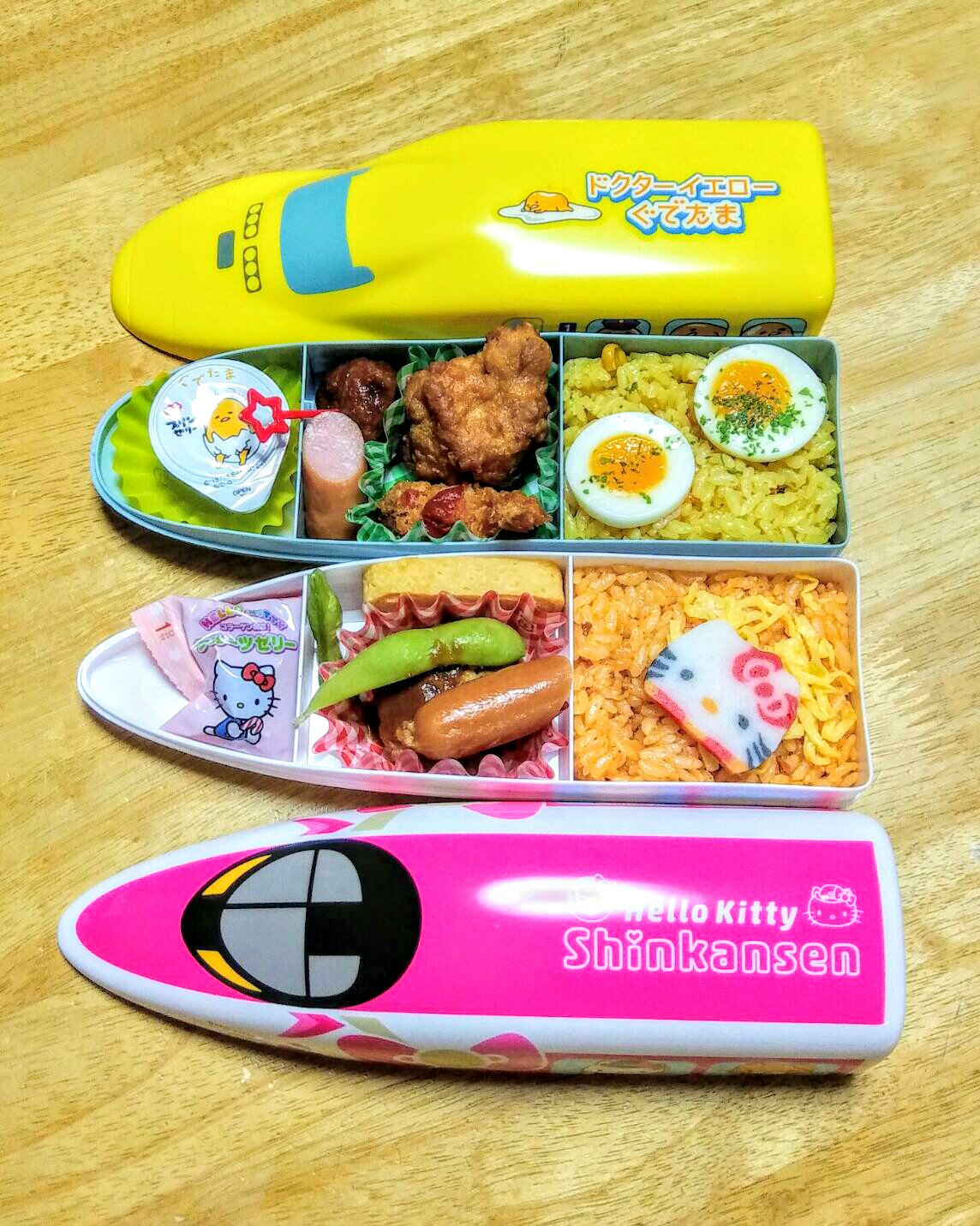 駅弁 弁当箱 ぐでたま キティー シンカリオン？