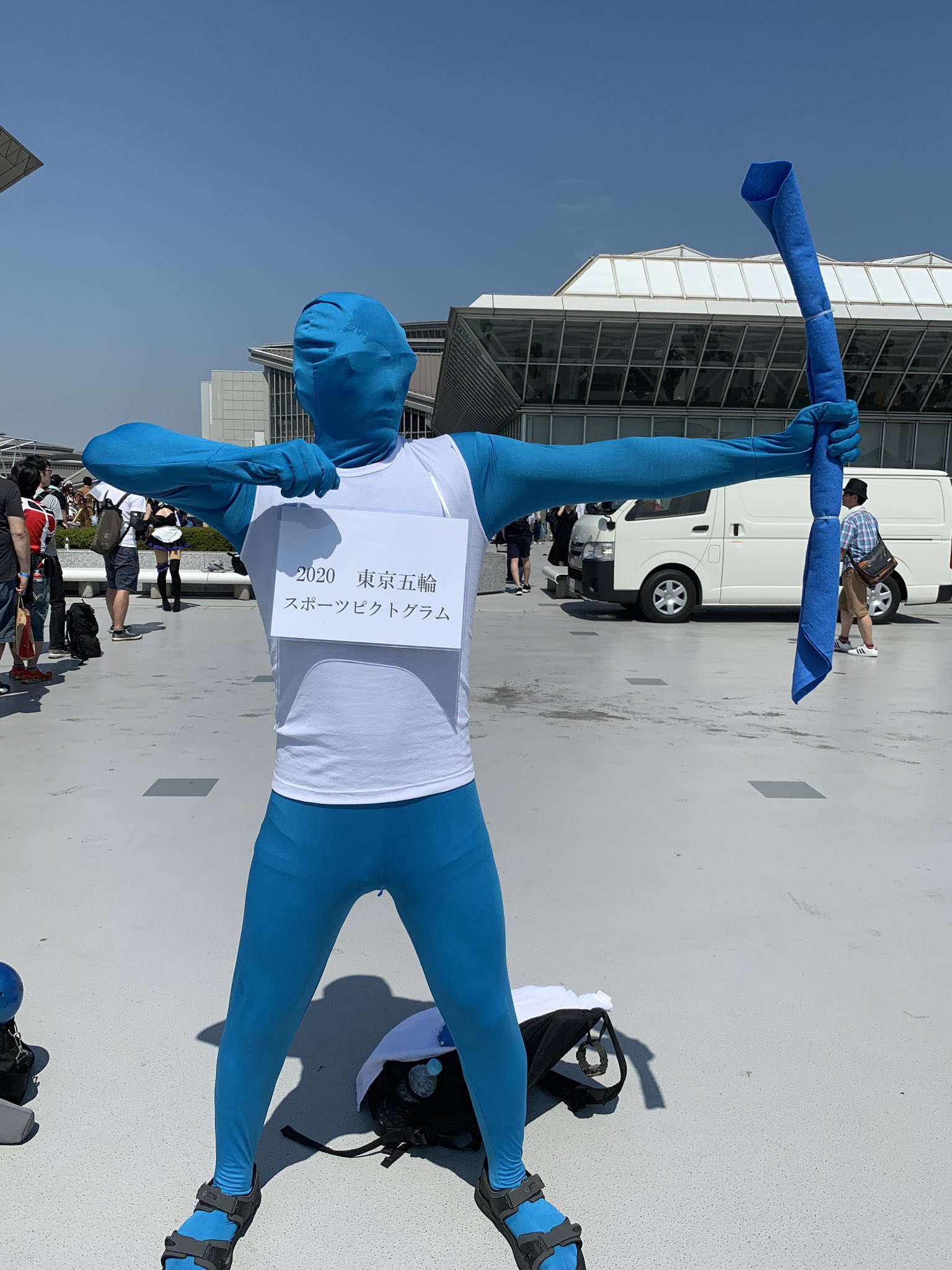 お隣のシロ 東京五輪 スポーツピクトグラム アーチェリー C96 C96コスプレ T Co Njrusvkwum Twitter