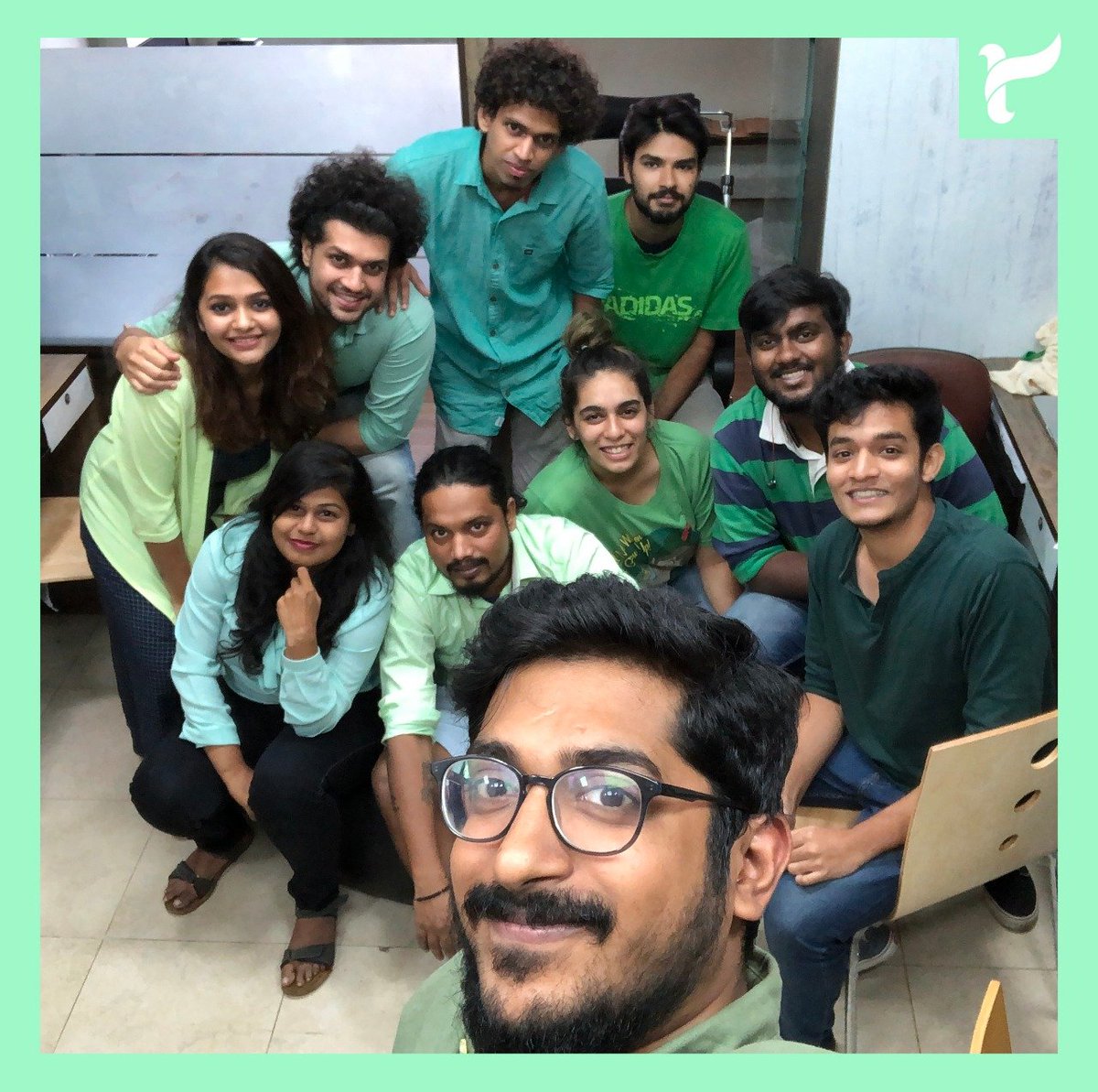 TsunamiStudios_'s tweet photo. Lean mean green team!
Green is clearly our happy colour!
#TsunamiStudios #WorkWithTsunami #CreateATsunami #green #team #work #office https://t.co/mnJiJqhUky