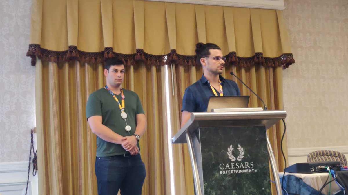TalLeibo's tweet photo. @aivillage_dc thank you so much for hosting @RoeiAmit1 &amp; me! We were proud to talk about preventing malicious chrome extensions.
Did you like it? Then come see me again at sunday, 1030am at the @aivillage_dc !
#dc27 https://t.co/M5yHN73riZ