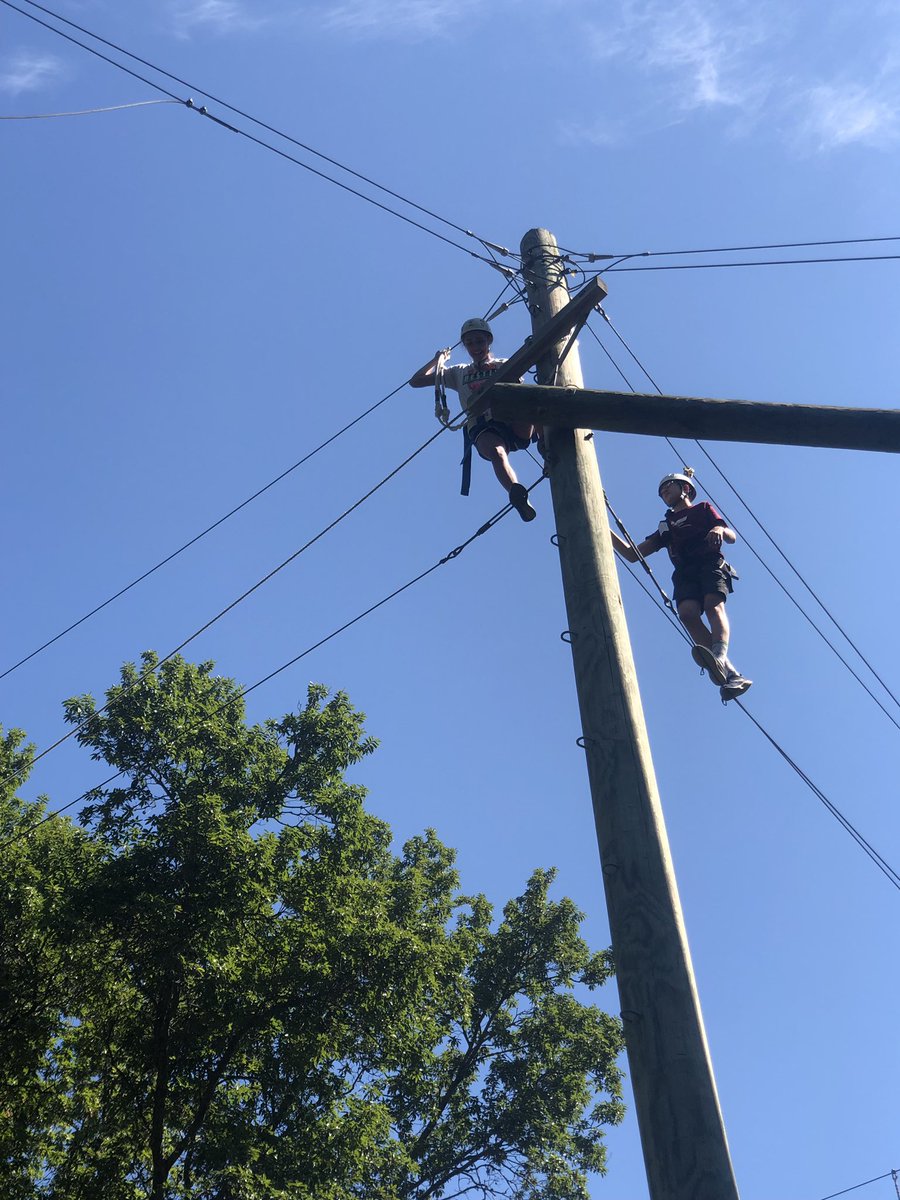 HawkQu's tweet photo. It’s Day 2 of Residence Life Training! Take a look at some of the moments from yesterday’s Rope Course with the Res. Life Team! https://t.co/WXVV1rL54Y