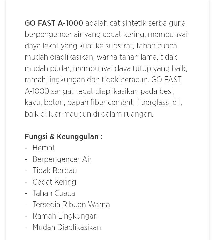 prabw14's tweet image. Propan GO FAST A-1000. 
Punya banyak keunggulan &amp;amp;fungsi. Menjadikan cat rumah jd indah. #PROFUN 
yuuk ganti cat rumahmu @W4r_1 @Vifi96 pake @propanraya cari cat? Cari propan.