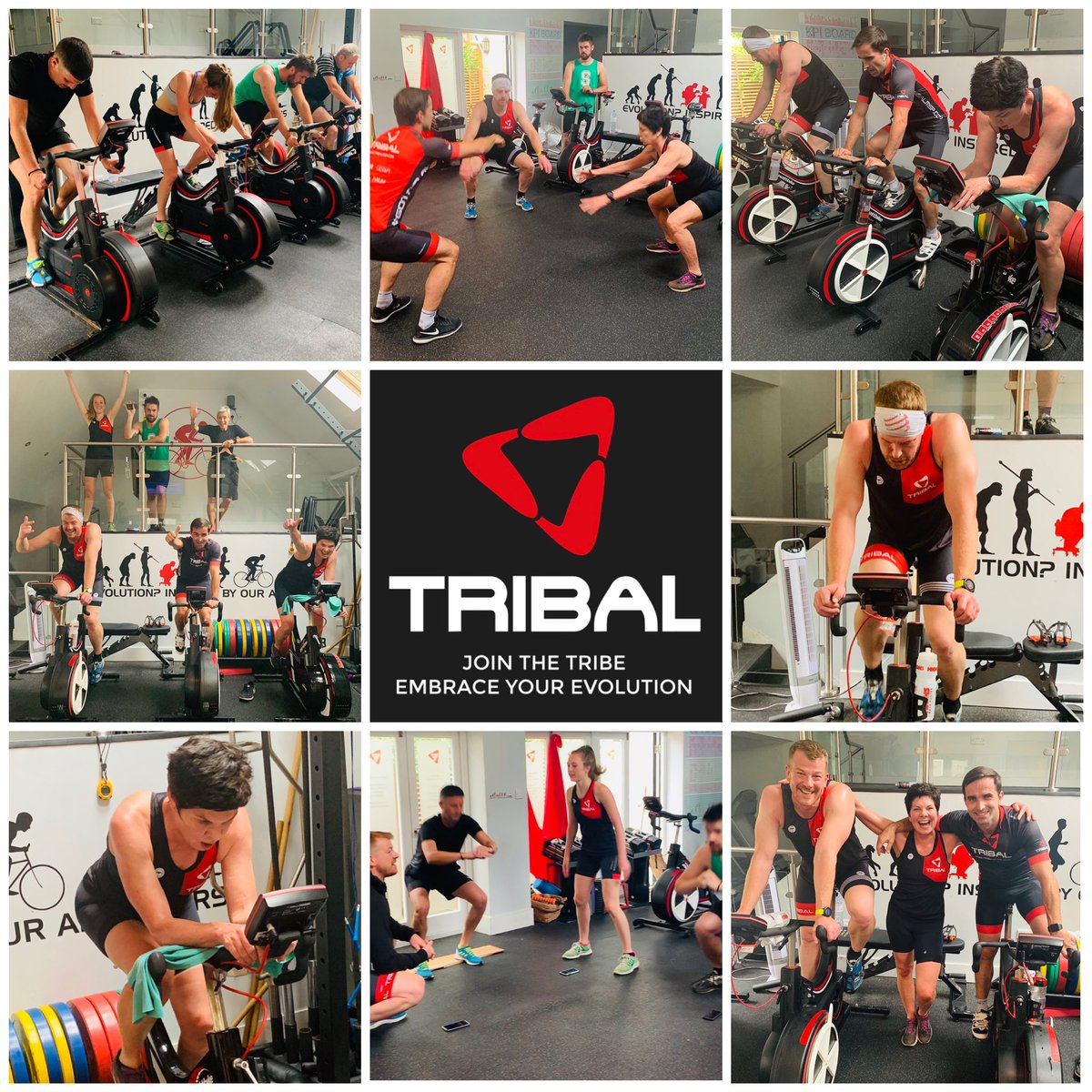 Great morning at TRIBAL doing the ‘Chertsey Crippler’ 100 Squats followed by 10km of the Wattbike Time Trial 🔴⚫️ #GoTribal