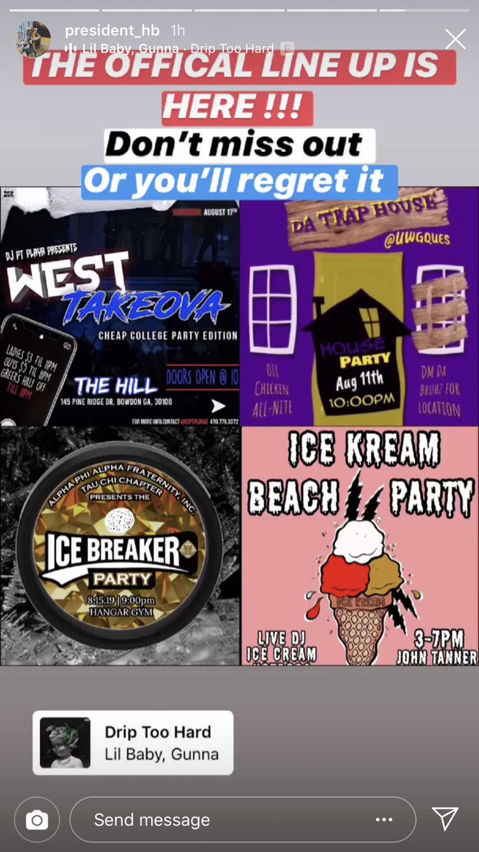 ohhitskaykay's tweet photo. Your Official Back To School Line Up Party π , Shout Out To President HB !!!
π£π£TAG YO CREW π£π£
MUSIC BY @DJPTPLAYA3 At The β Ice Kream Beach Party & Of Course #WestTakeOva #WestCheapCollegeParty
π¨π¨August 17thπ¨π¨
#UWG #UWG23 #UWG22 #UWG https://t.co/d4xOiMDMbi