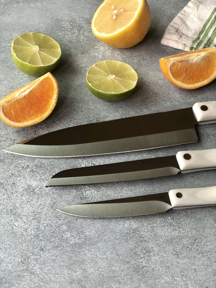 Enter to #win your choice of either a Petite Chef's Knife or Steak Knife Set from <a href="/CutcoCutlery/">Cutco Cutlery</a>! ARV $136/$284 the gorgeous knives are American made for 70+ years PLUS they have a Forever Guarantee! AD #Giveaway instagram.com/p/B08ihtrhtUr/