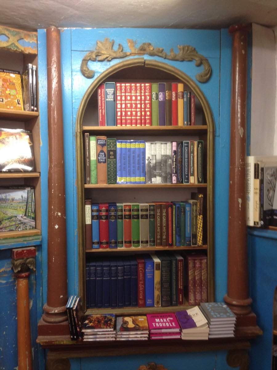 Barb_Drummond's tweet photo. Most #curious #bookshop #Addymans #HayOnWye love it! https://t.co/depZujZScA
