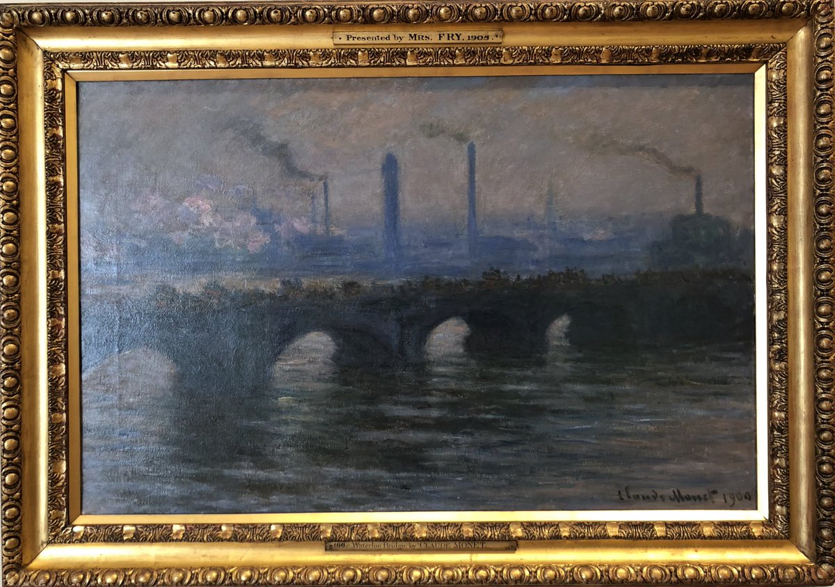 Onze voorzitter @DennisStraat is zelfs op vakantie op zoek naar schilderijen <a href="/artistmonet/">Claude Monet</a> Geen Zaanse molens maar een prachtig beeld van Londen in 1900 tijdens de industriële revolutie met fabrieken op de achtergrond. Gezien  <a href="/TheHughLane/">Hugh Lane Gallery</a> #Dublin