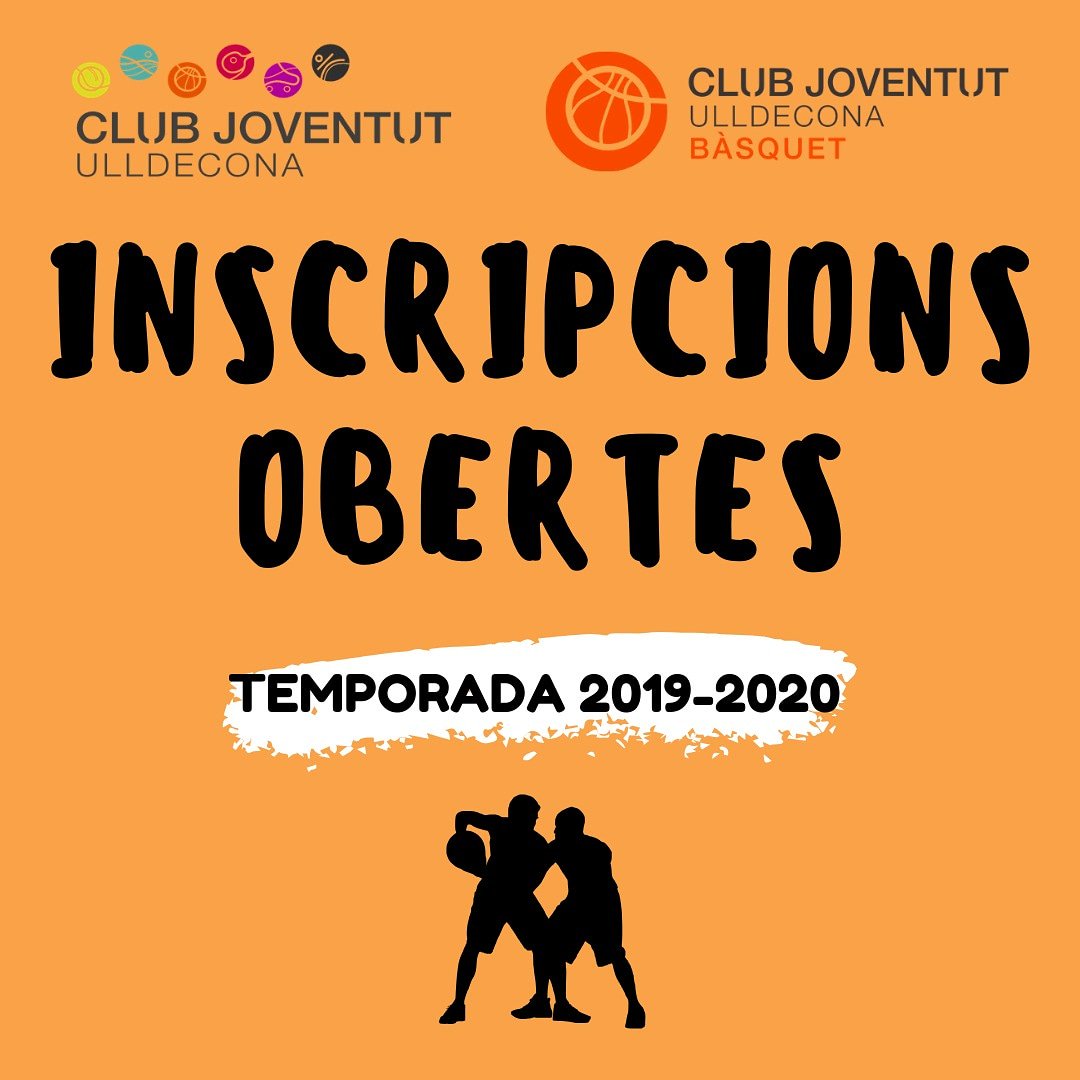 Ja estan obertes les inscripcions de l'Escola de Bàsquet. Si esteu interessats contacteu amb nosaltres per les xarxes socials, per correu electrònic a cjubasquet@cjubasquet.com, per telèfon o WhatsApp al 648781977 o presencialment a l'oficina del Club (Poliesportiu).
