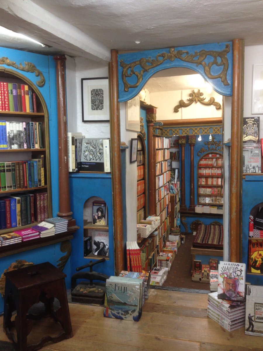 Barb_Drummond's tweet photo. Most #curious #bookshop #Addymans #HayOnWye love it! https://t.co/depZujZScA