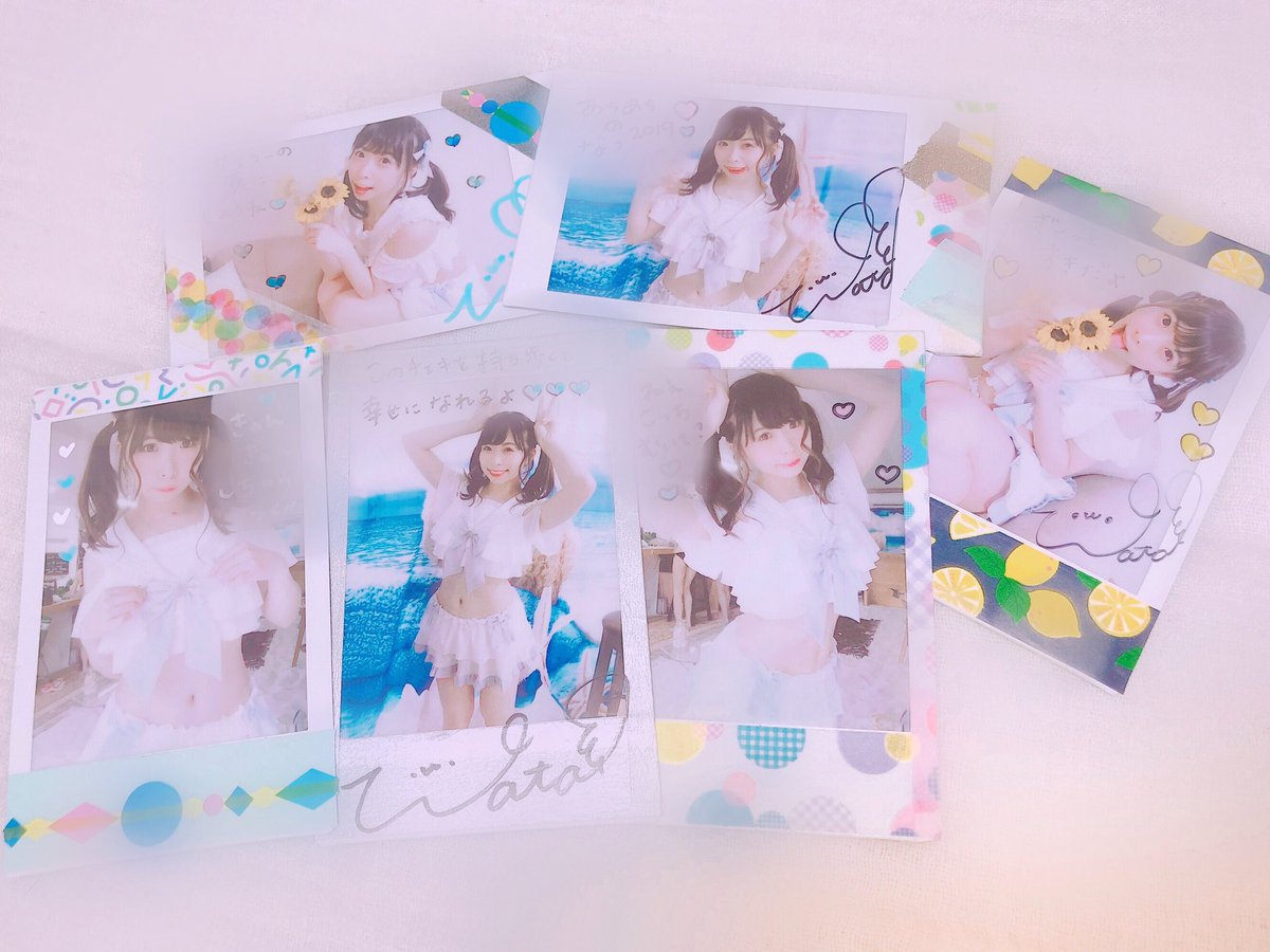 明日のライブでらくがき水着チェキだします🍧🐬見てから選べます❕ 1枚